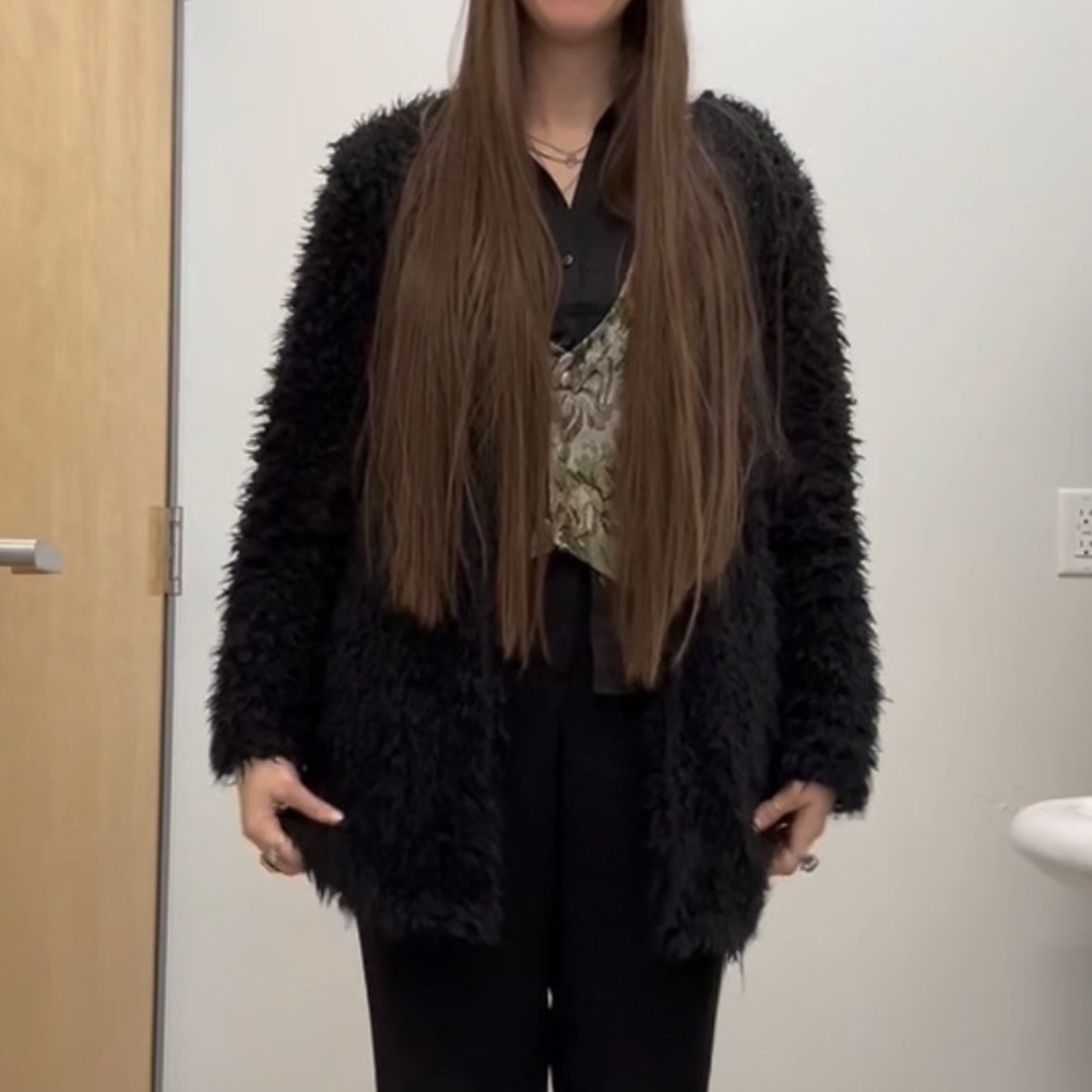 SHEIN Black Textured Jacket